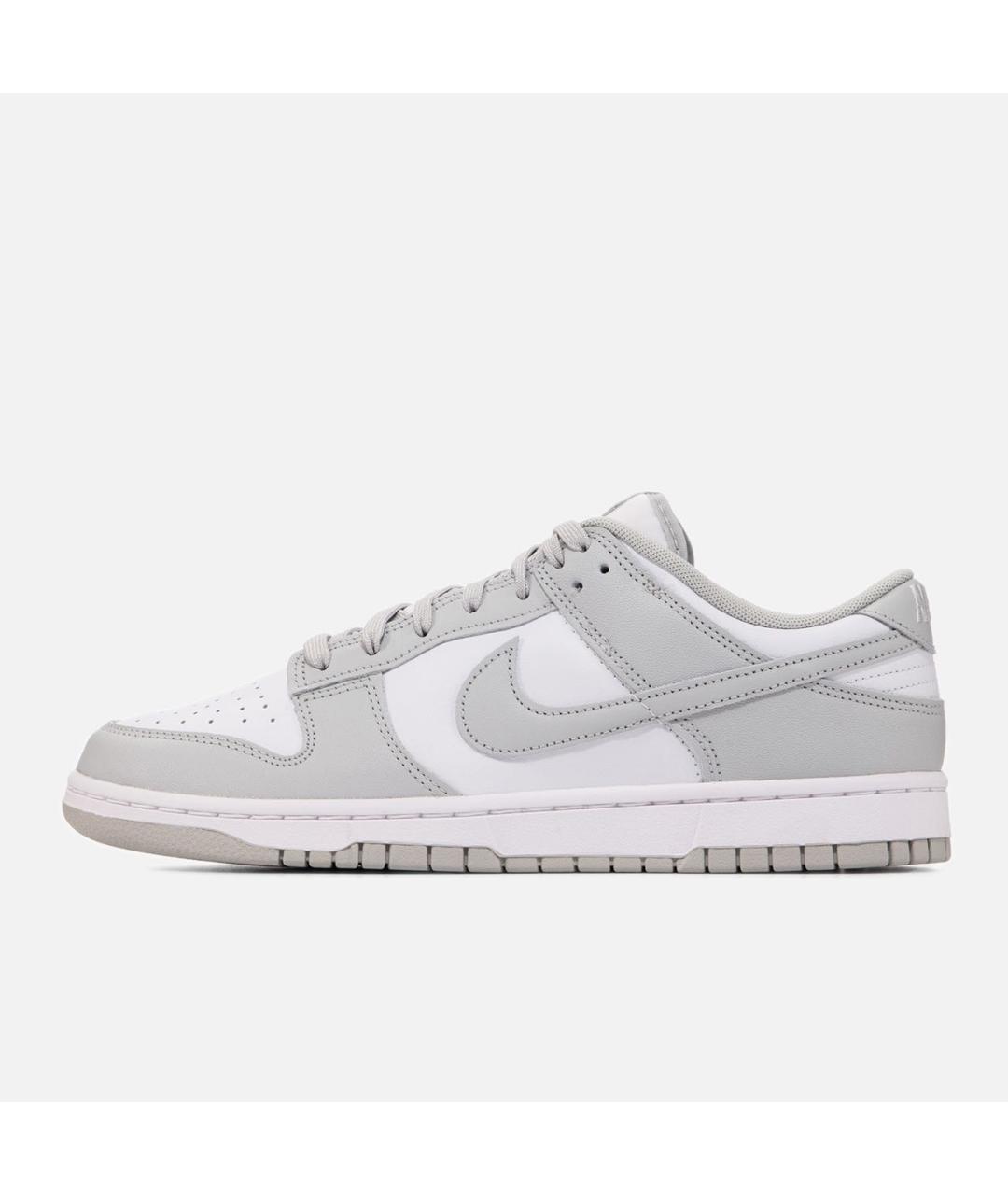 NIKE Серые кожаные низкие кроссовки / кеды, фото 7