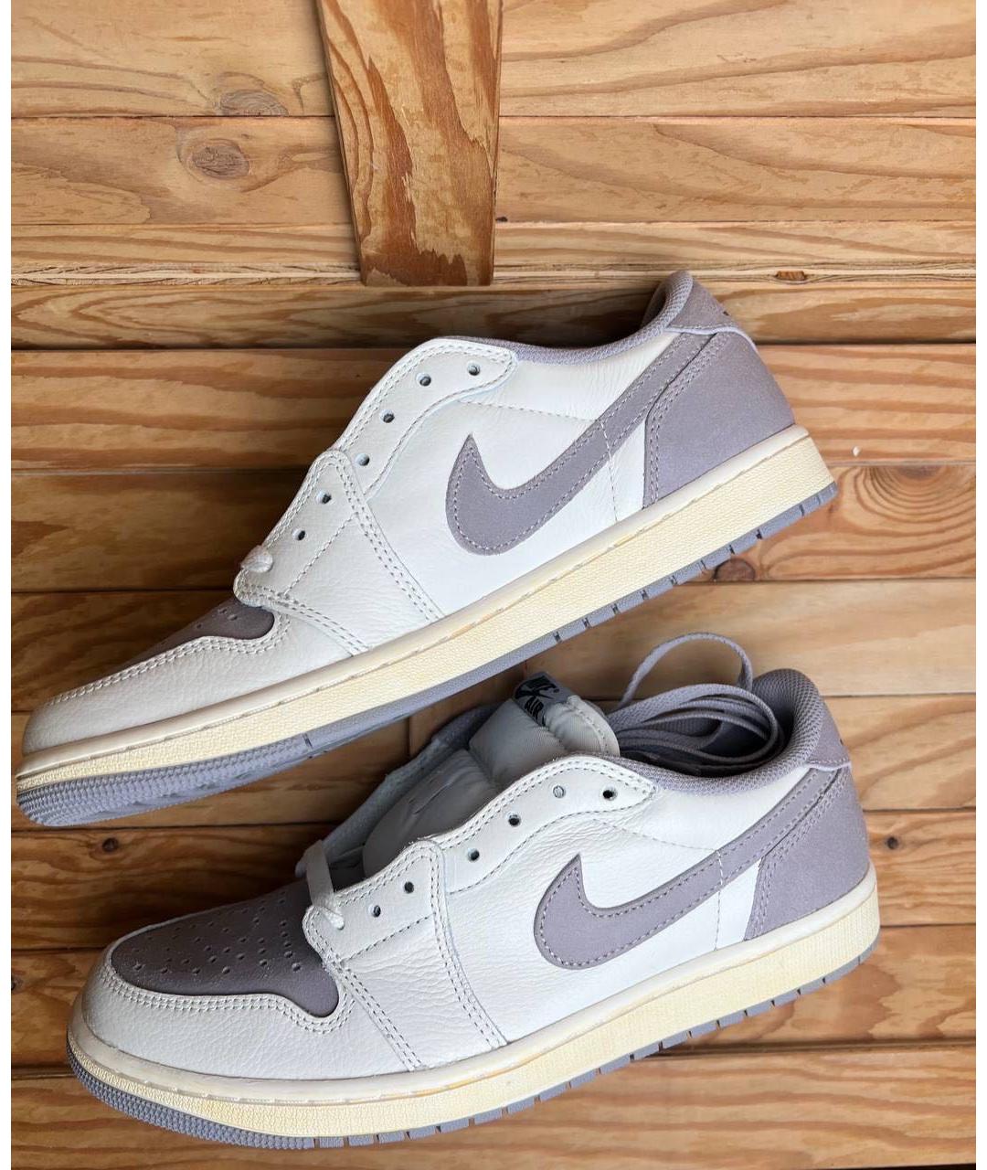 NIKE Белые кожаные кроссовки, фото 2