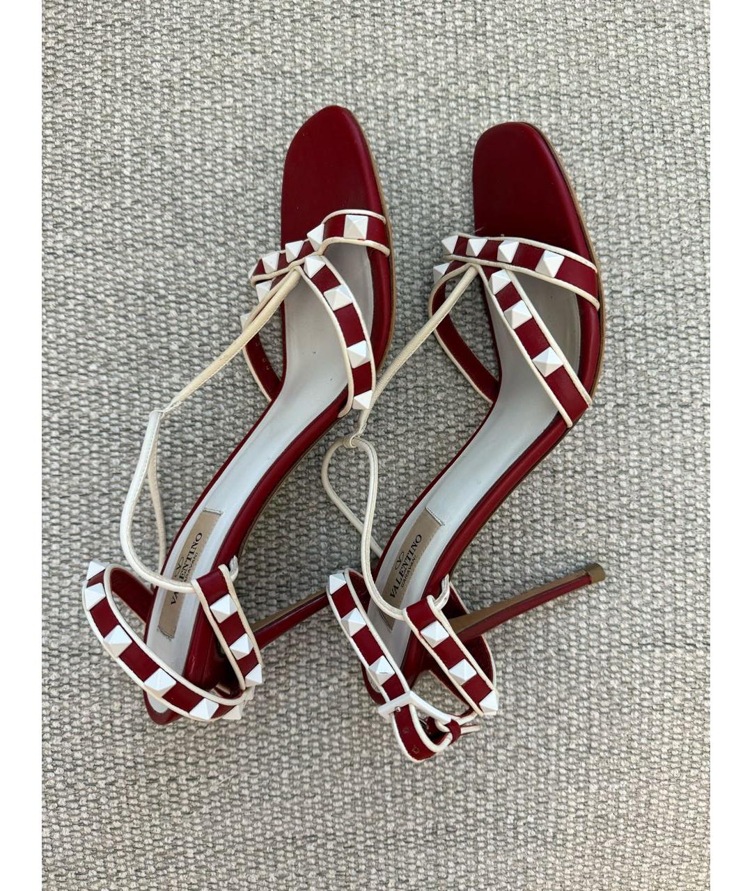 VALENTINO Кожаные босоножки, фото 8