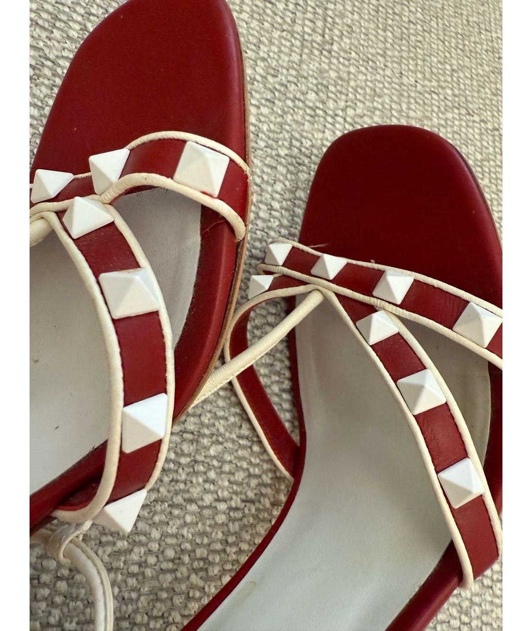 VALENTINO Кожаные босоножки, фото 7