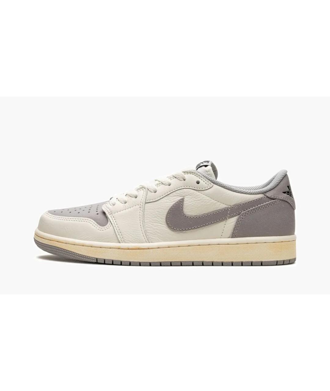 NIKE Белые кожаные низкие кроссовки / кеды, фото 6