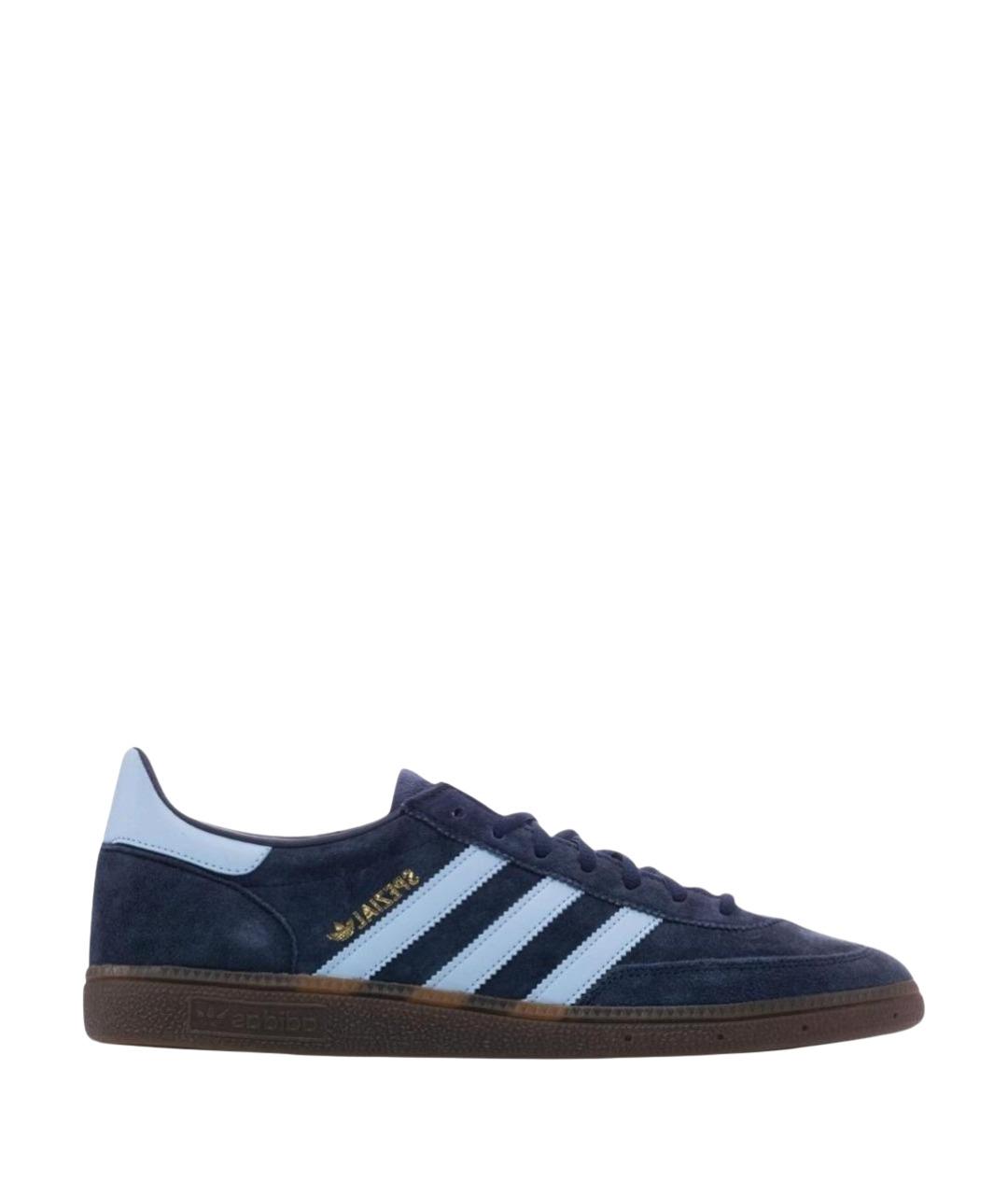ADIDAS Темно-синие замшевые кроссовки, фото 1