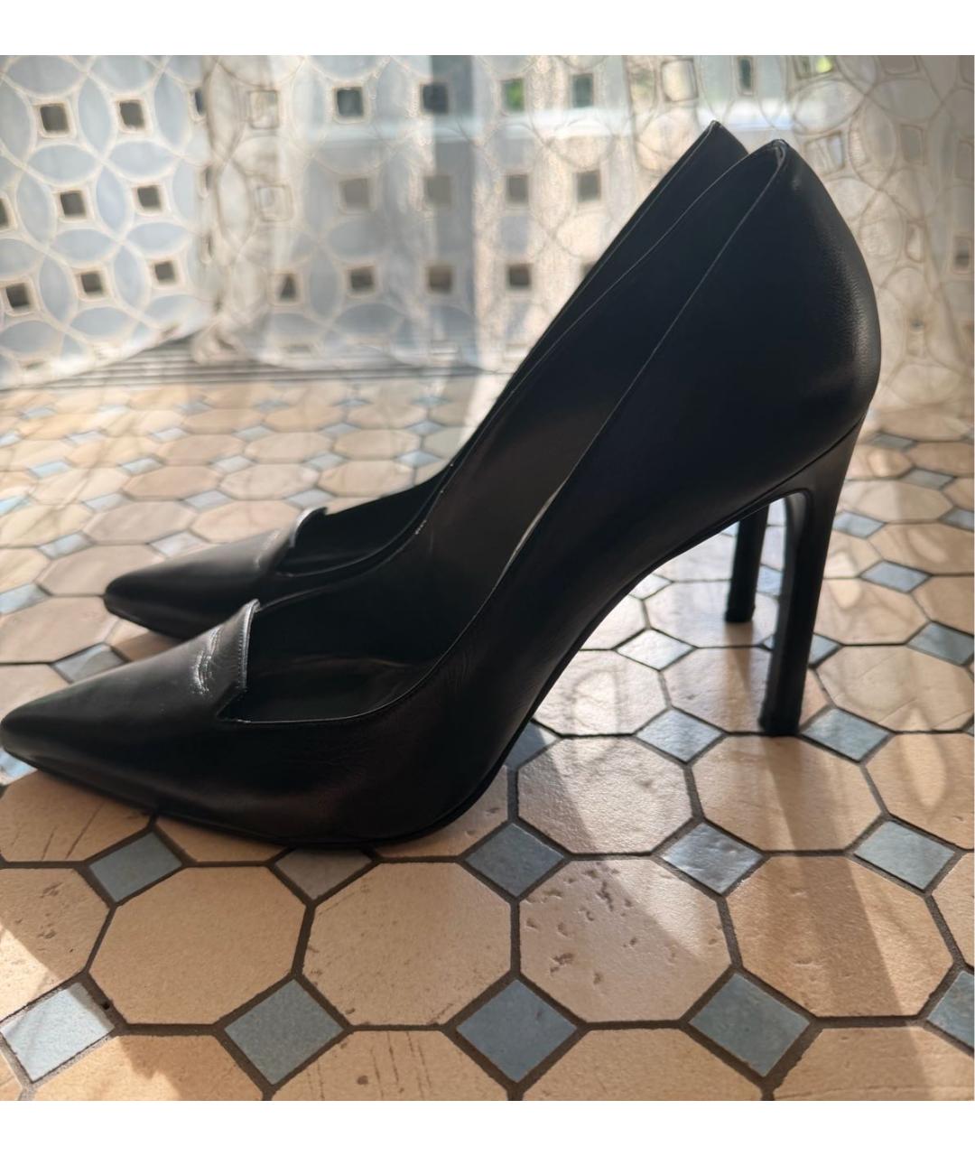 STUART WEITZMAN Черные кожаные туфли, фото 3
