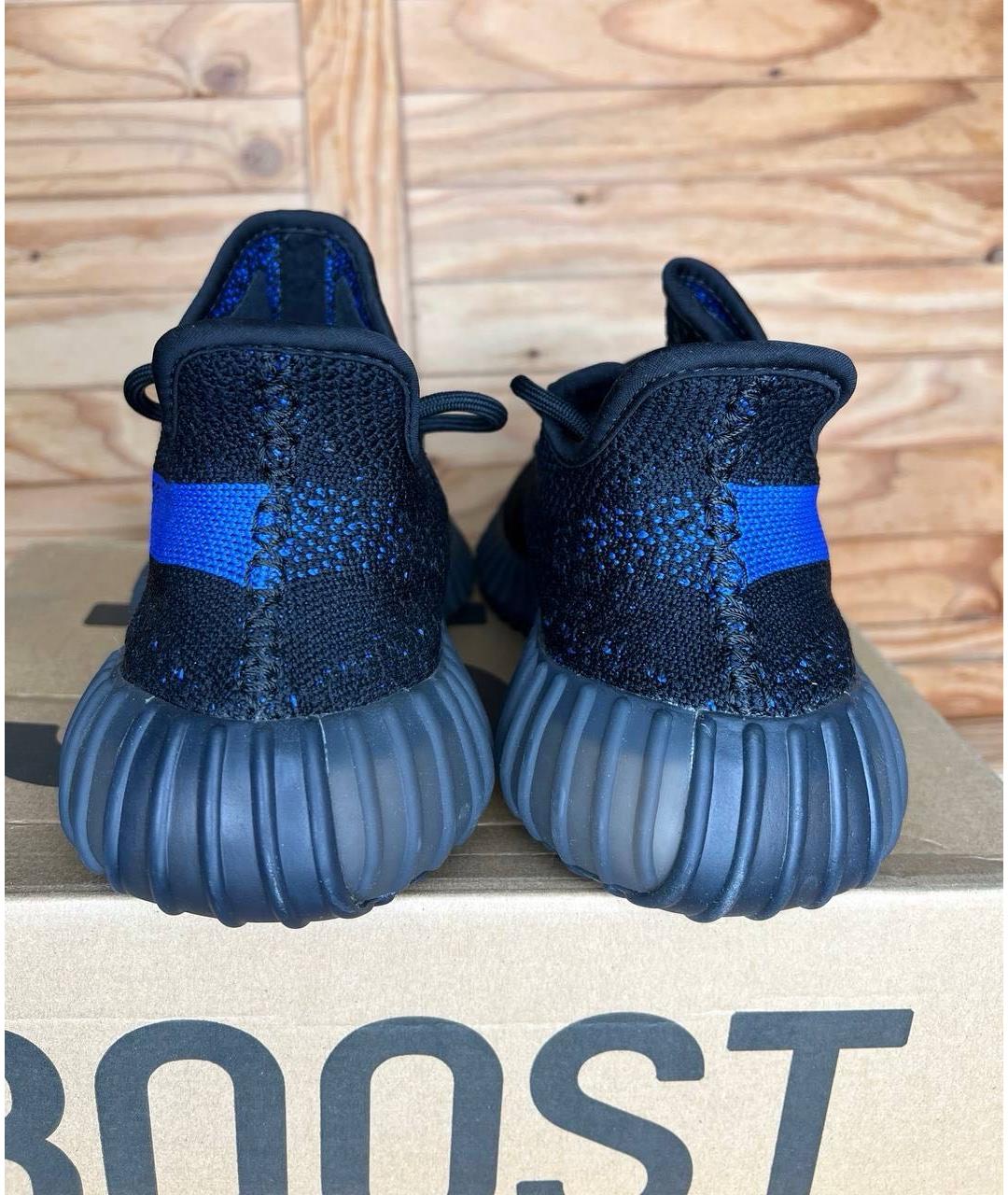 ADIDAS YEEZY Темно-синие низкие кроссовки / кеды, фото 4