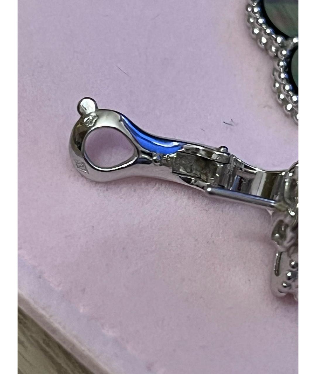 VAN CLEEF & ARPELS Голубые серьги из белого золота, фото 8