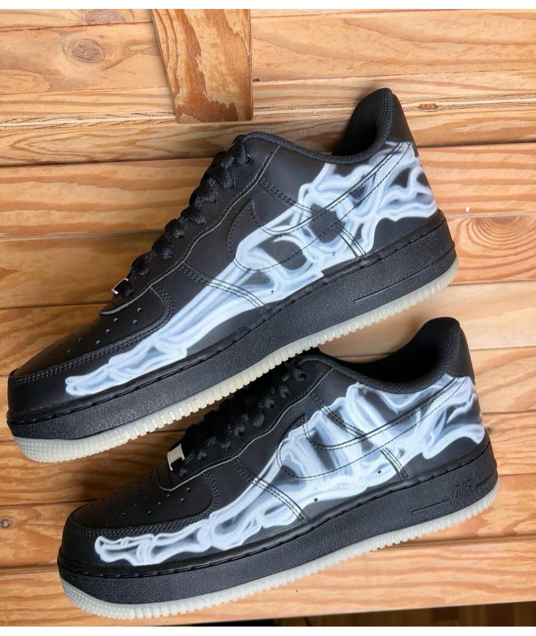 NIKE Черные низкие кроссовки / кеды, фото 2