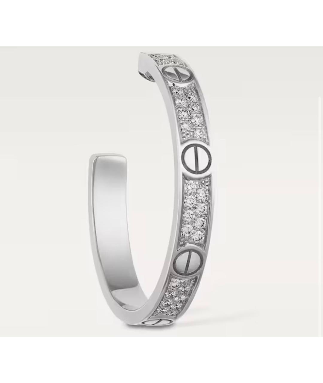 CARTIER Серебряные серьги из белого золота, фото 4