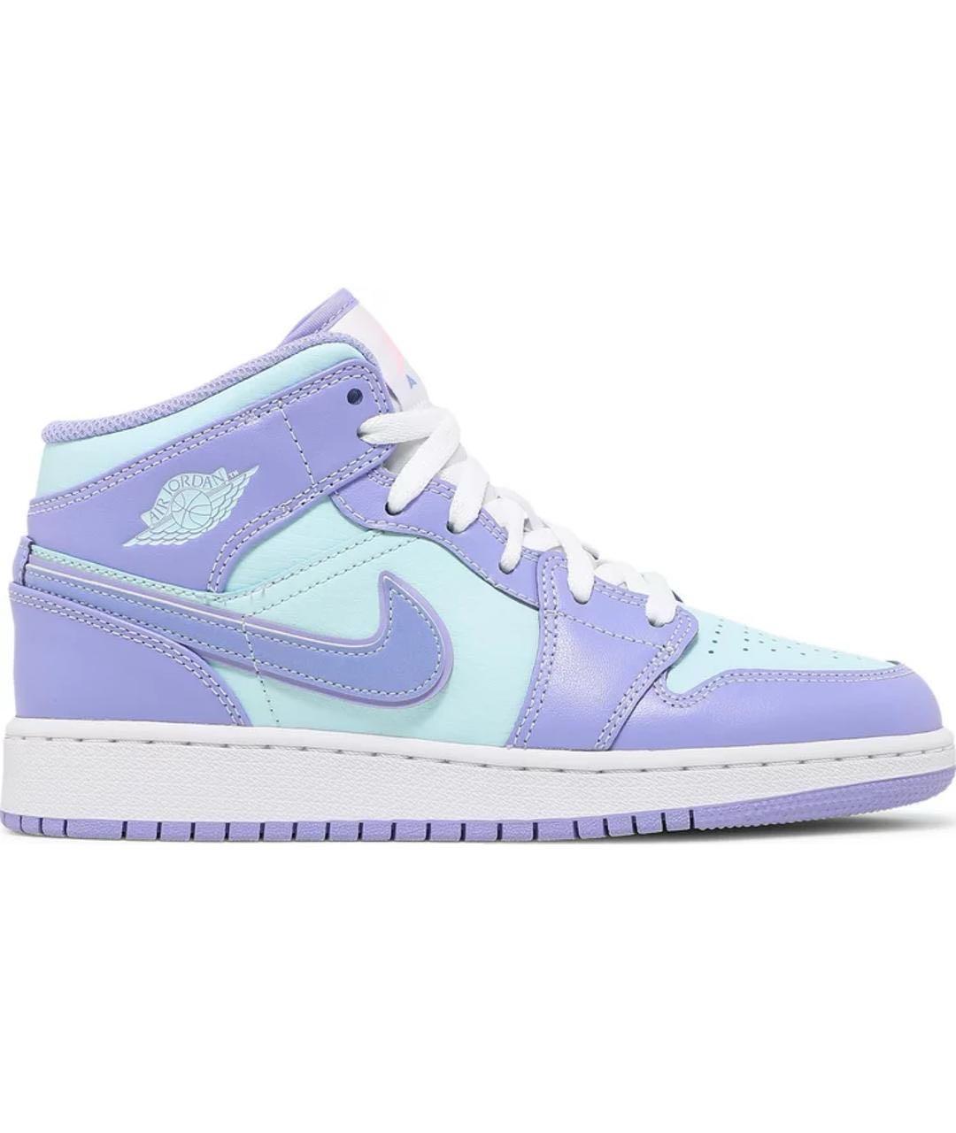 NIKE Фиолетовые кожаные кеды, фото 7
