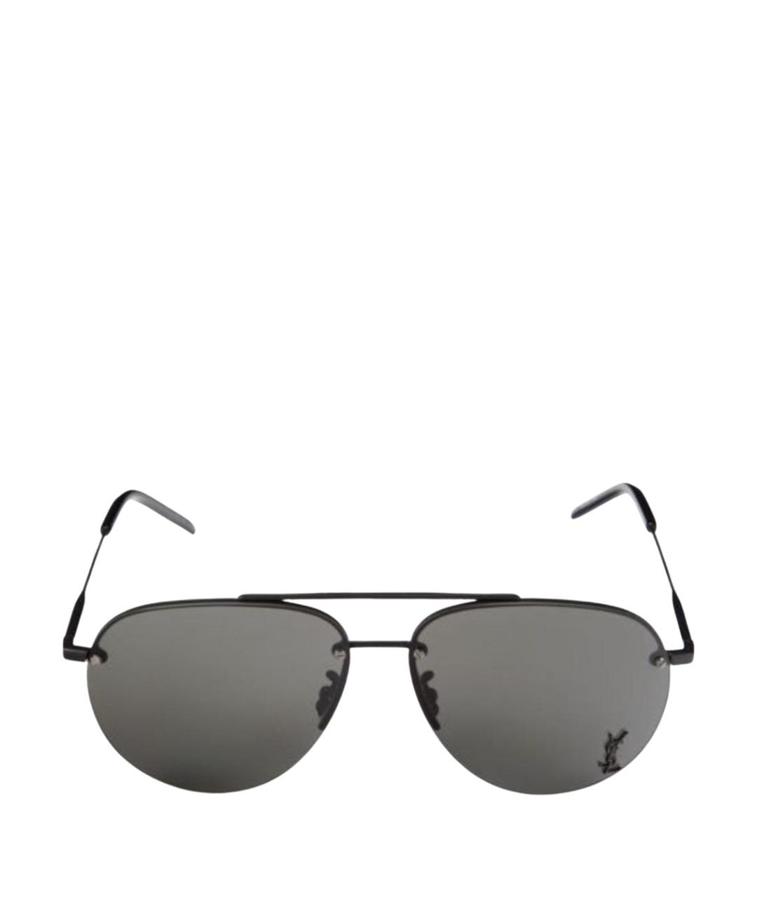 SAINT LAURENT Черные пластиковые солнцезащитные очки, фото 1