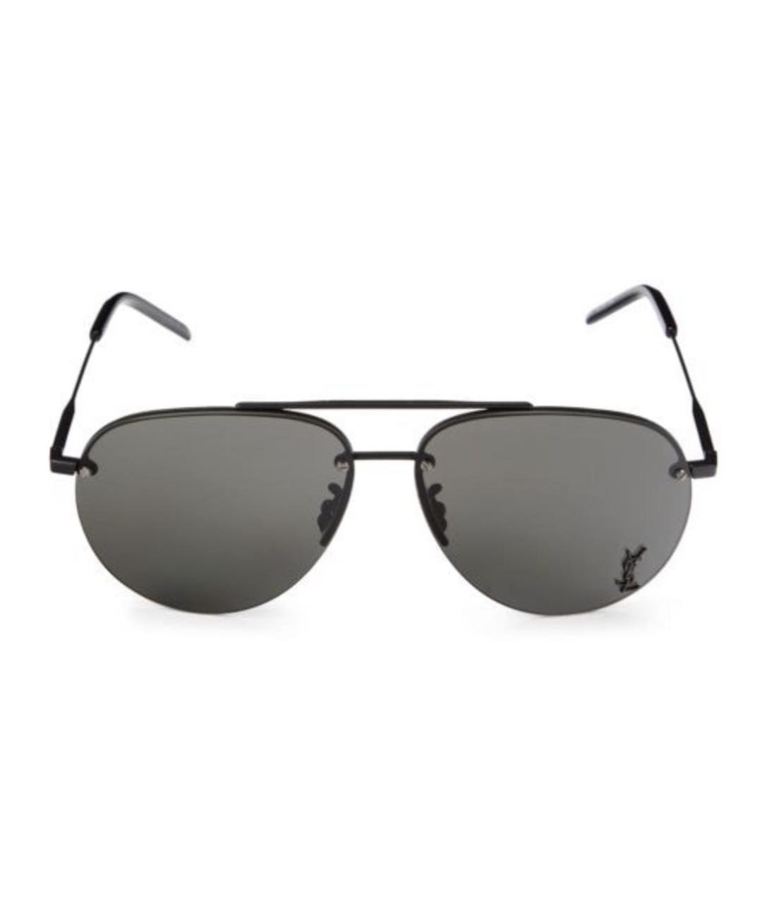 SAINT LAURENT Черные пластиковые солнцезащитные очки, фото 9