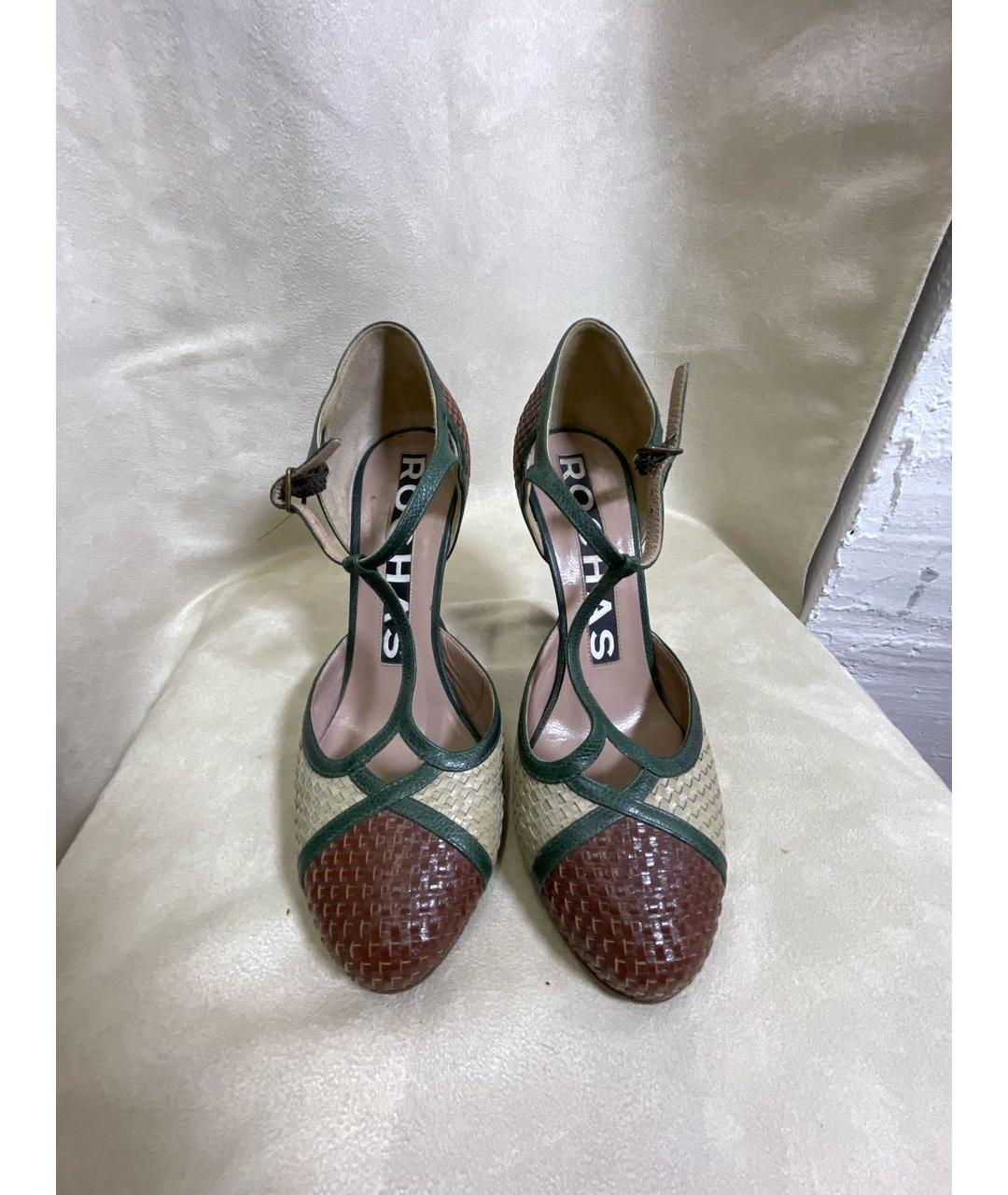 ROCHAS Мульти кожаные босоножки, фото 2