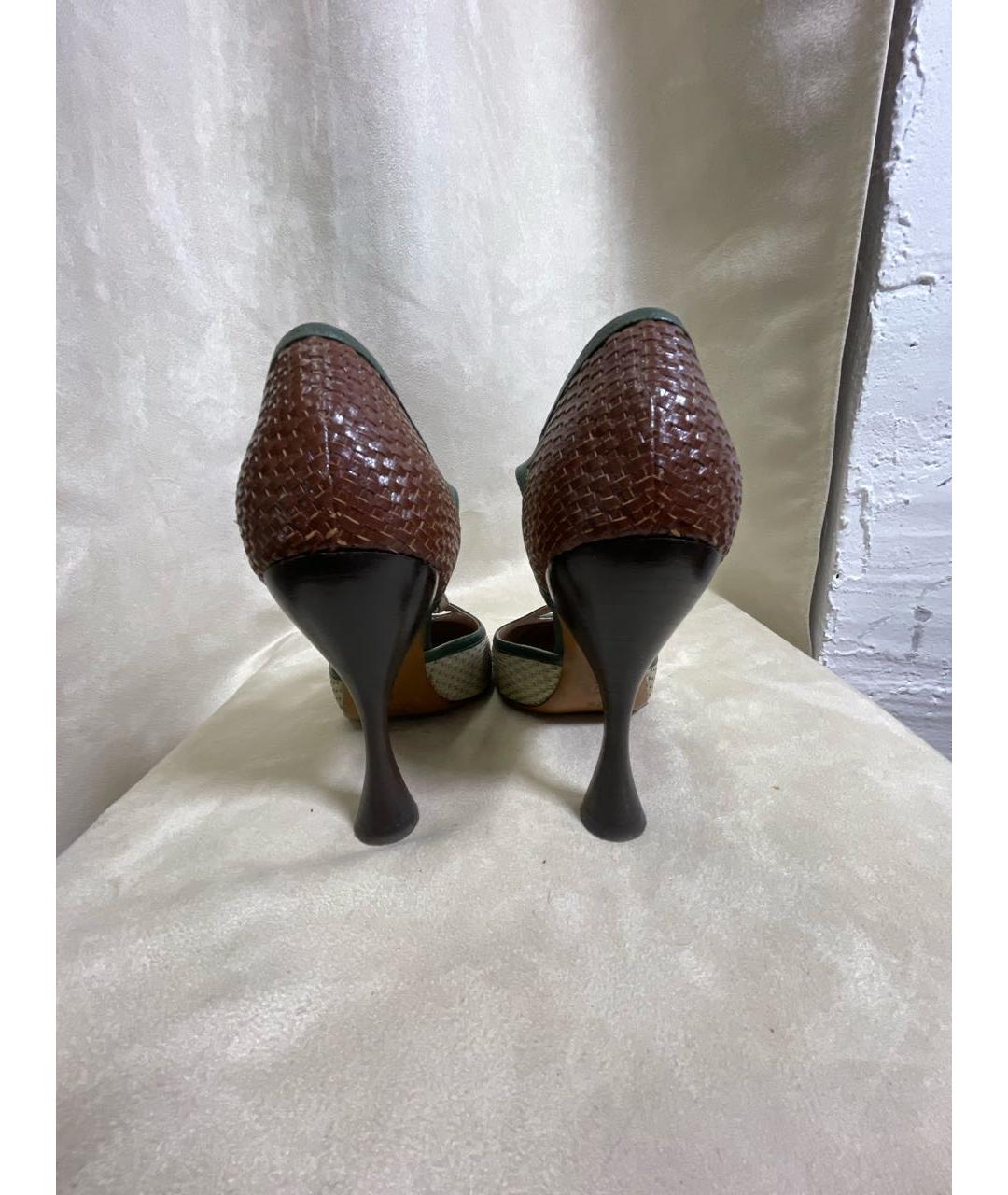 ROCHAS Мульти кожаные босоножки, фото 4