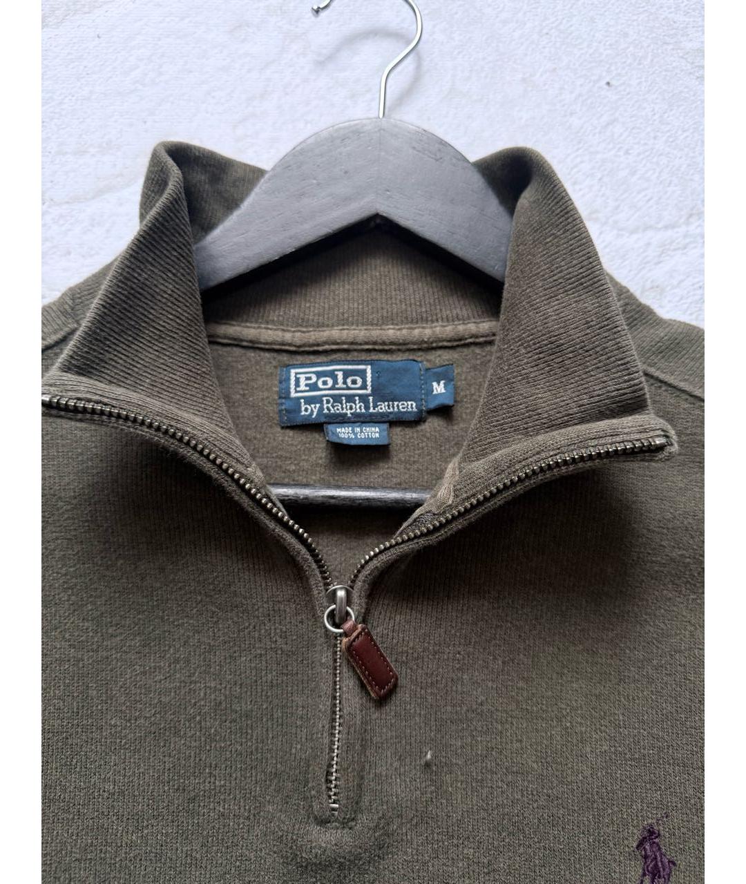 POLO RALPH LAUREN Хаки хлопковый джемпер / свитер, фото 3