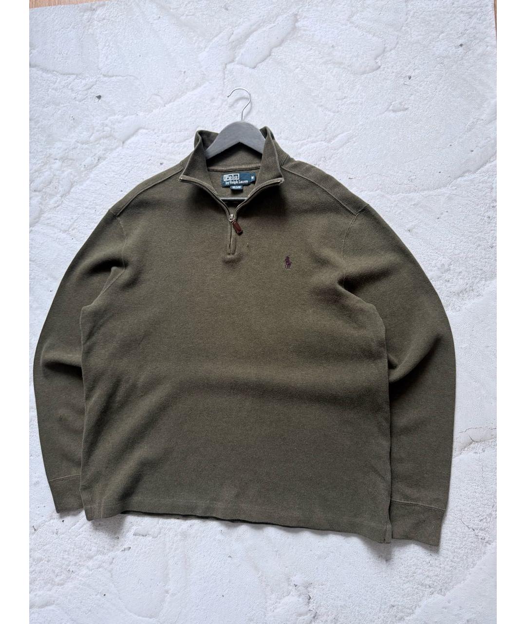 POLO RALPH LAUREN Хаки хлопковый джемпер / свитер, фото 2