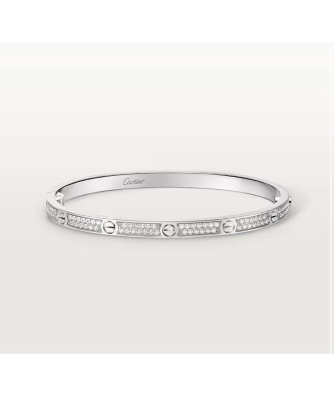 CARTIER Серебряный браслет из белого золота, фото 5