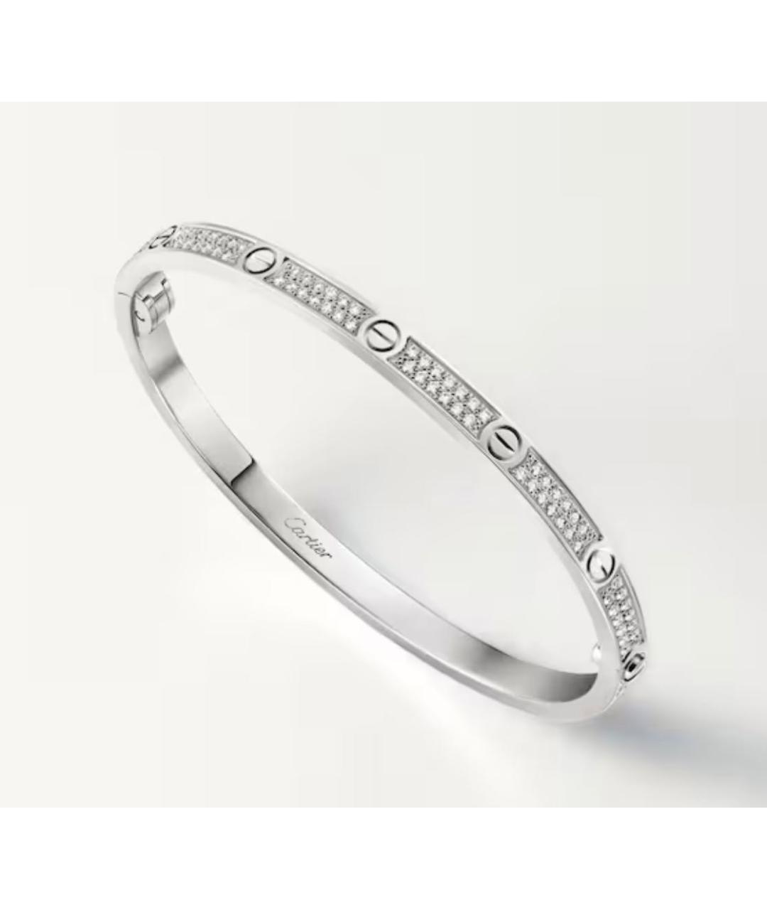 CARTIER Серебряный браслет из белого золота, фото 2