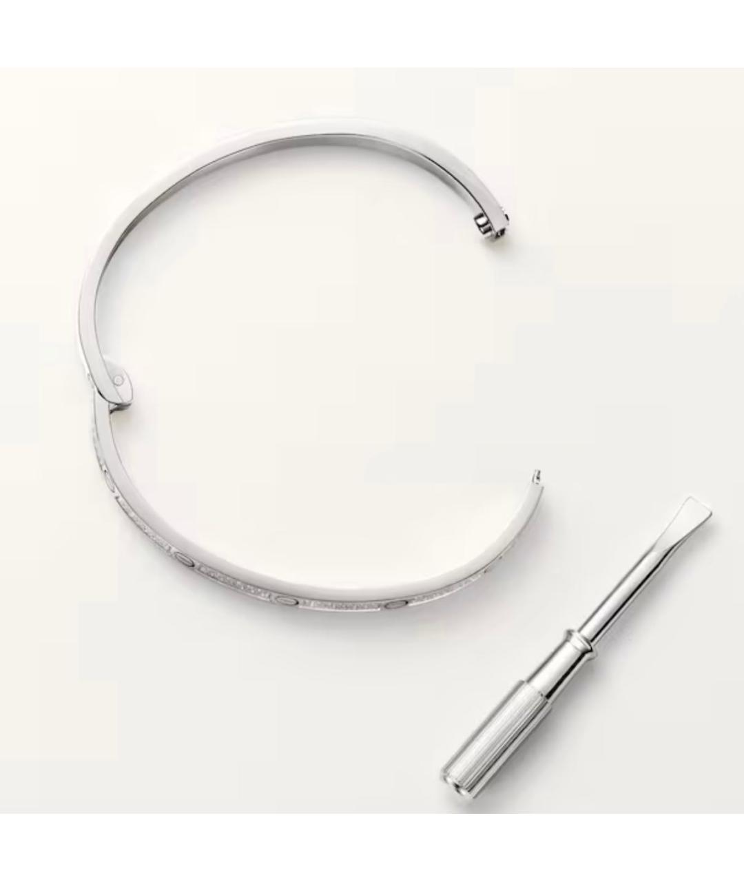 CARTIER Серебряный браслет из белого золота, фото 4