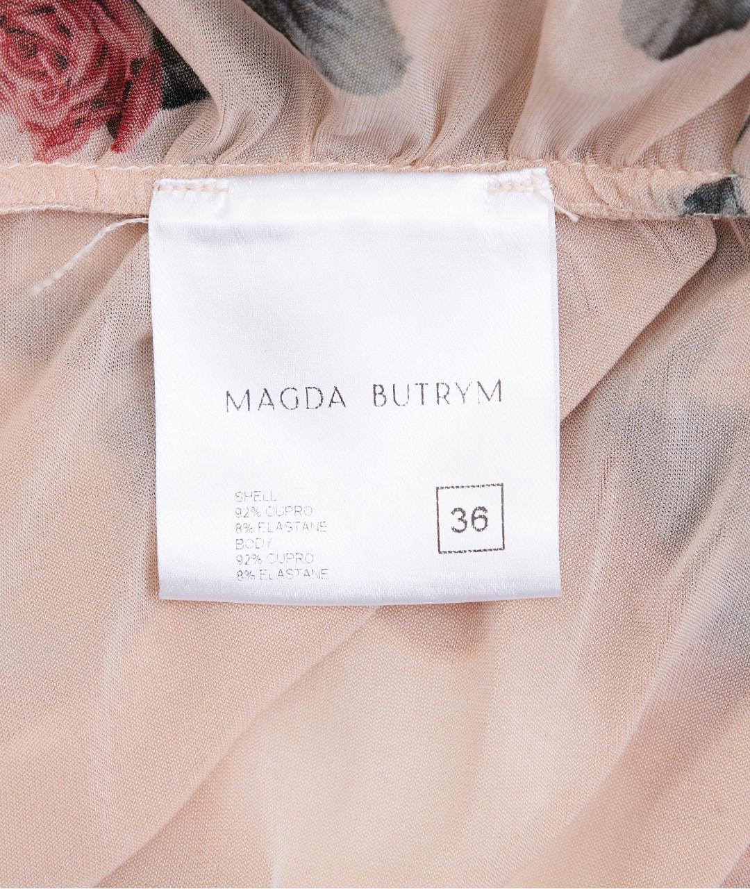 MAGDA BUTRYM Бежевое полиэстеровое коктейльное платье, фото 6