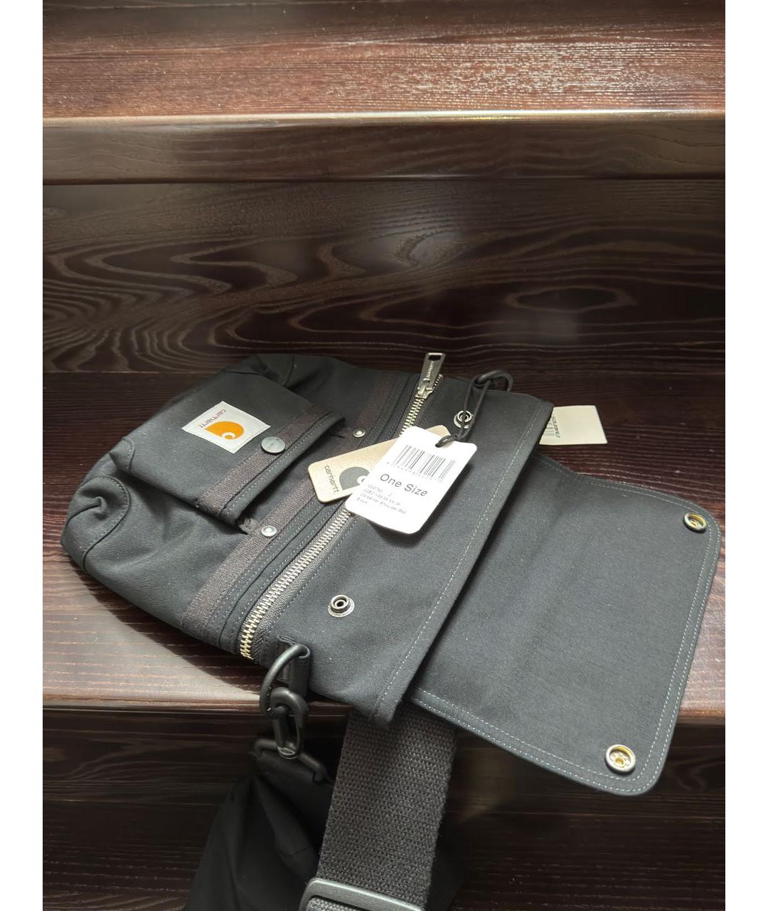 CARHARTT Черная деним сумка на плечо, фото 3