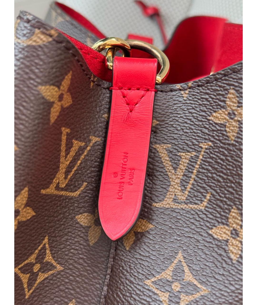 LOUIS VUITTON Коричневая сумка тоут из искусственной кожи, фото 6