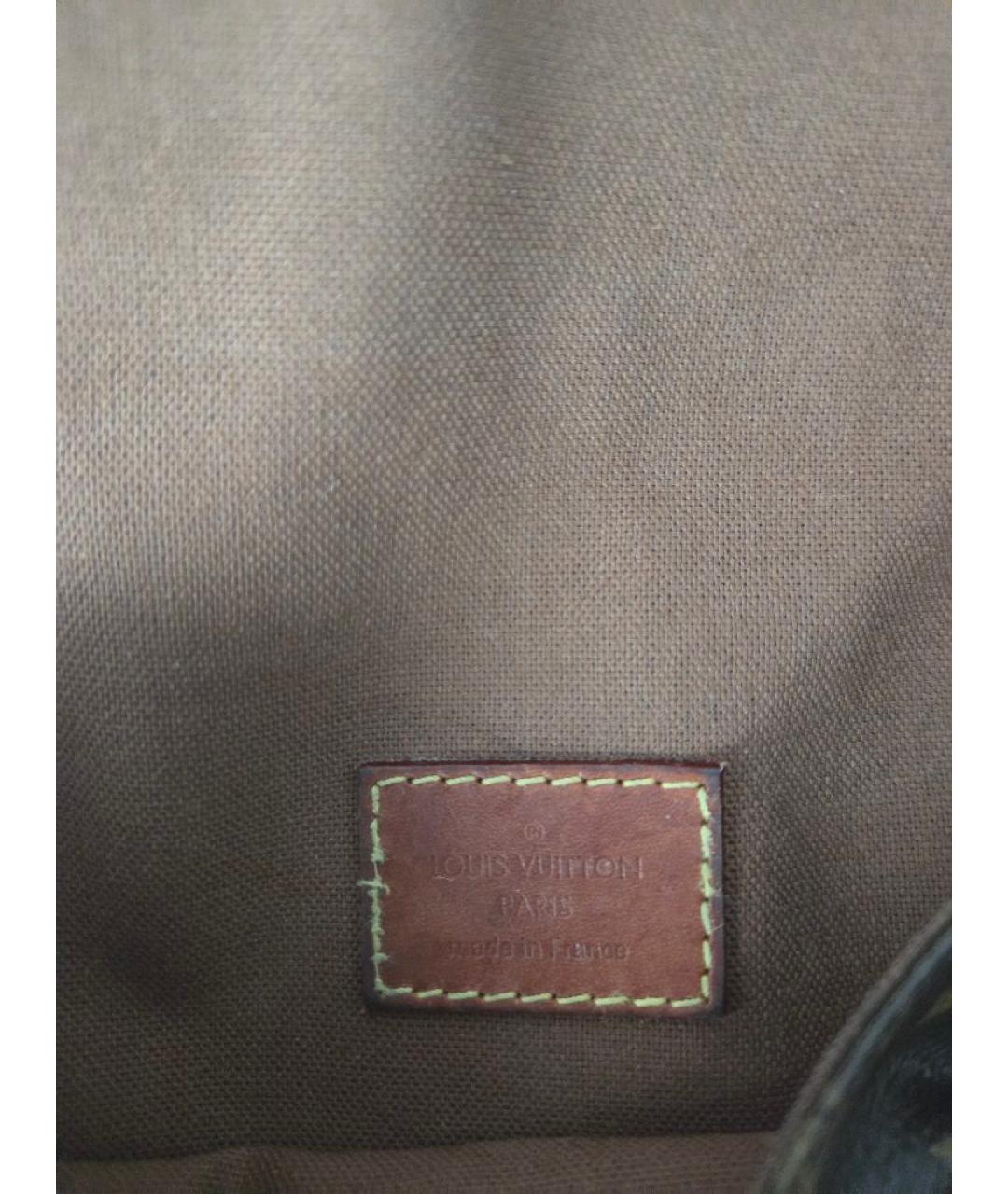 LOUIS VUITTON Коричневая поясная сумка из искусственной кожи, фото 3