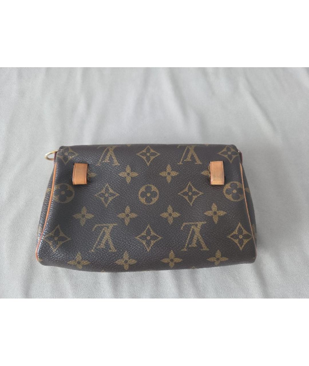 LOUIS VUITTON Коричневая поясная сумка из искусственной кожи, фото 4