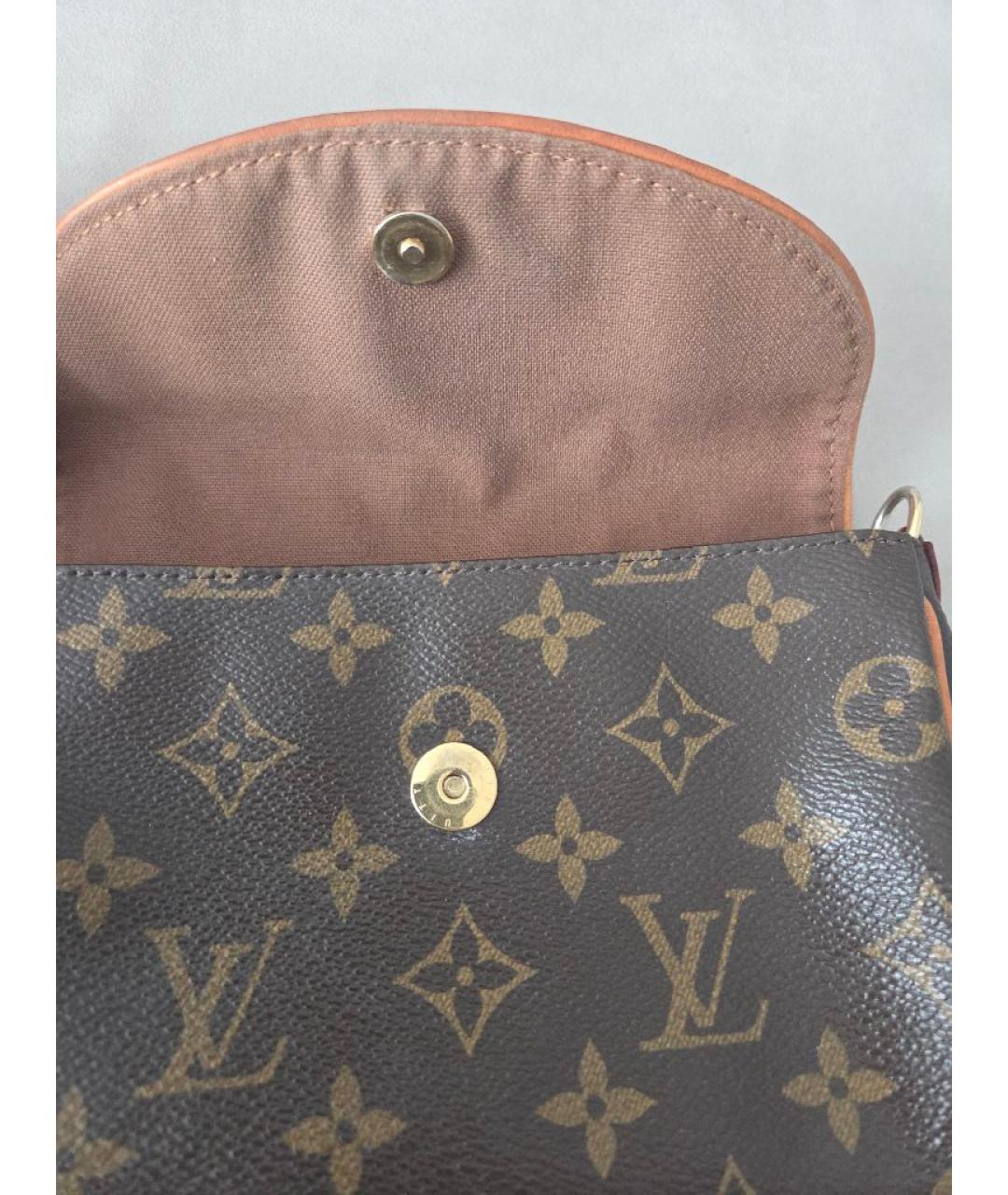 LOUIS VUITTON Коричневая поясная сумка из искусственной кожи, фото 2