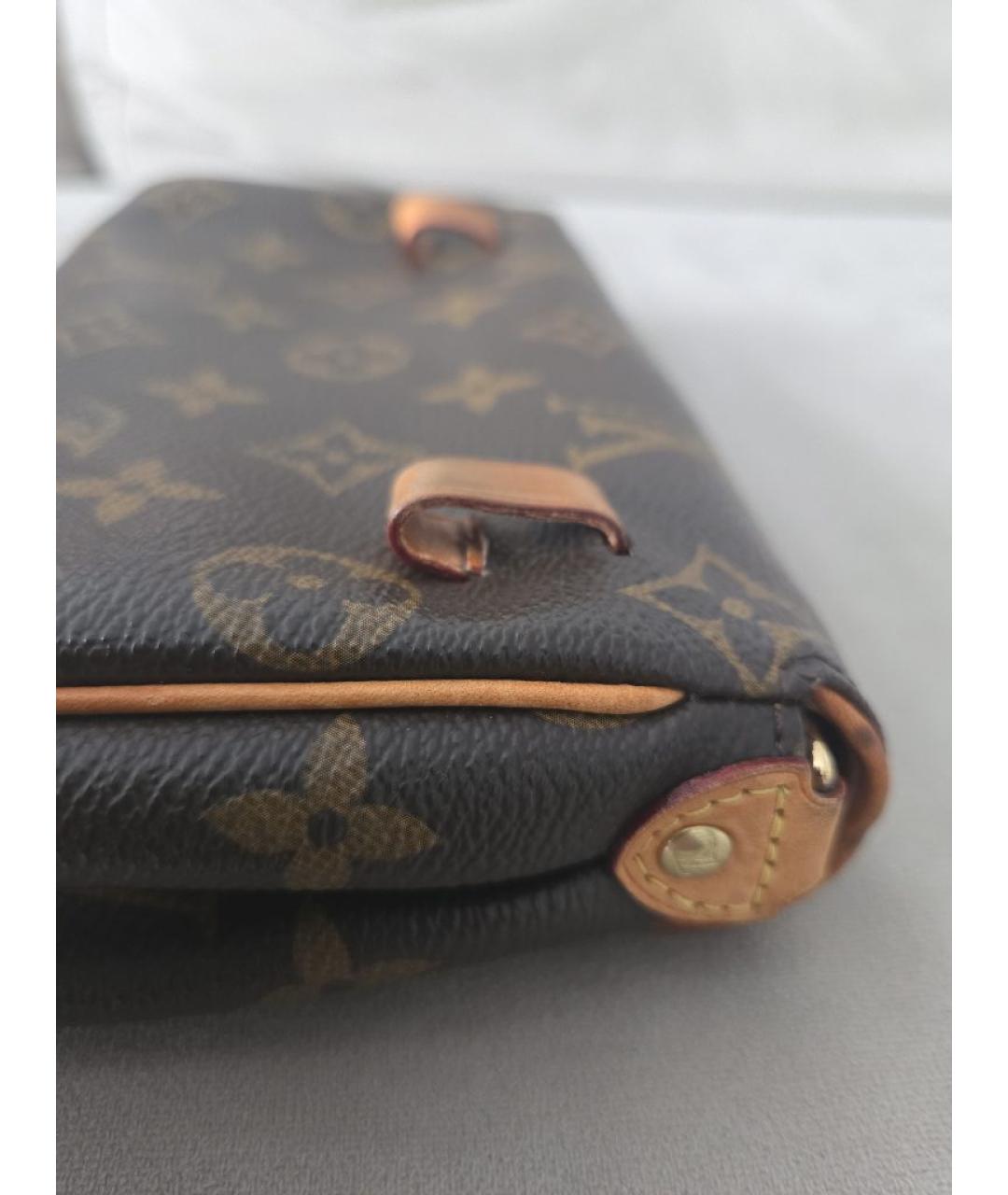 LOUIS VUITTON Коричневая поясная сумка из искусственной кожи, фото 6