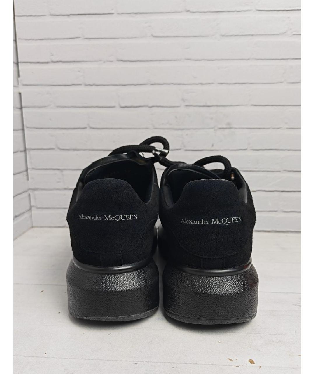 ALEXANDER MCQUEEN Черные замшевые кроссовки, фото 4