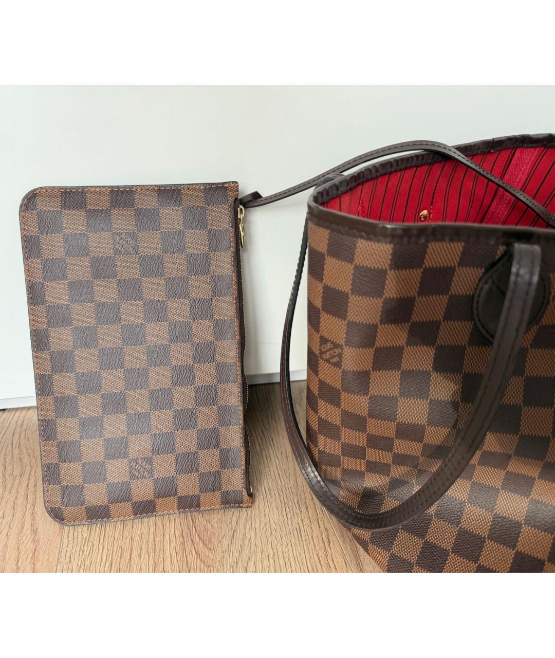 LOUIS VUITTON Коричневая сумка тоут, фото 6