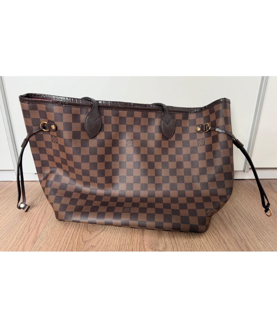 LOUIS VUITTON Коричневая сумка тоут, фото 3
