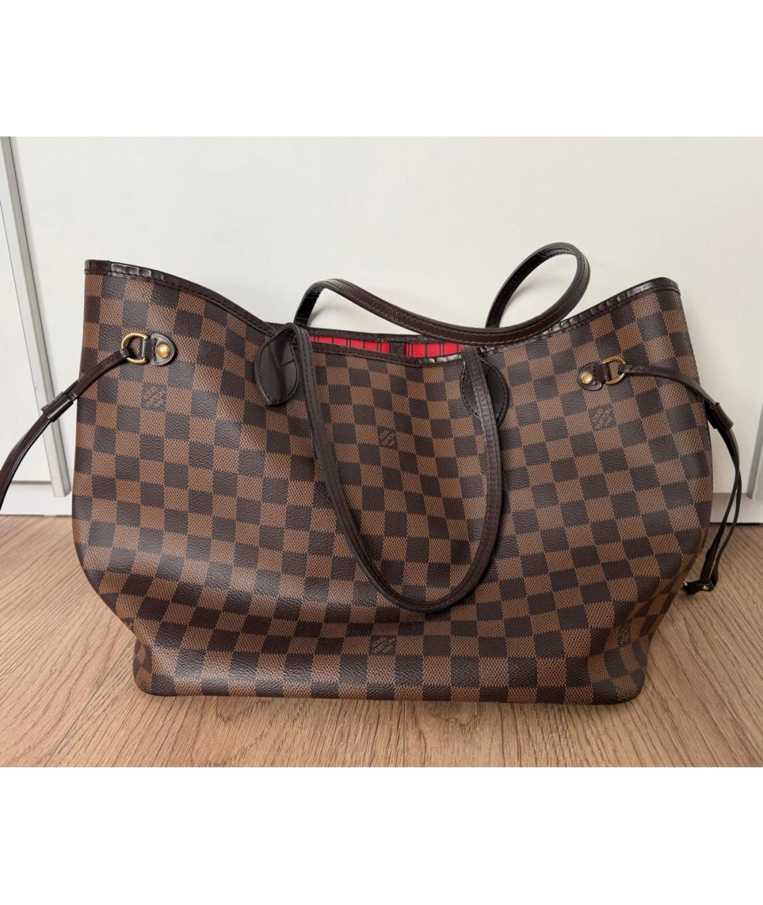LOUIS VUITTON Коричневая сумка тоут, фото 8