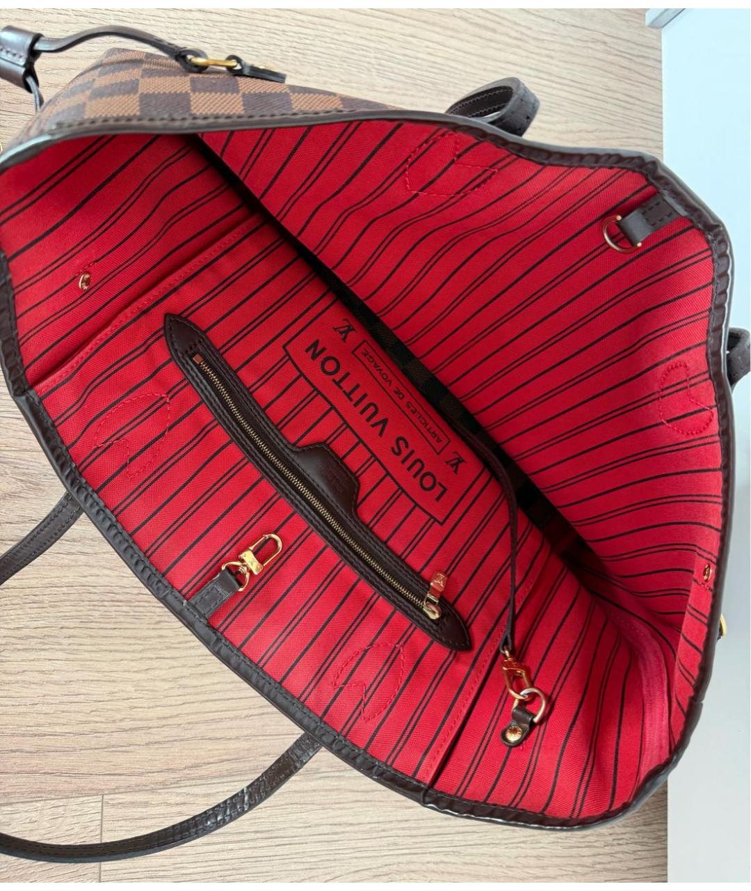 LOUIS VUITTON Коричневая сумка тоут, фото 4