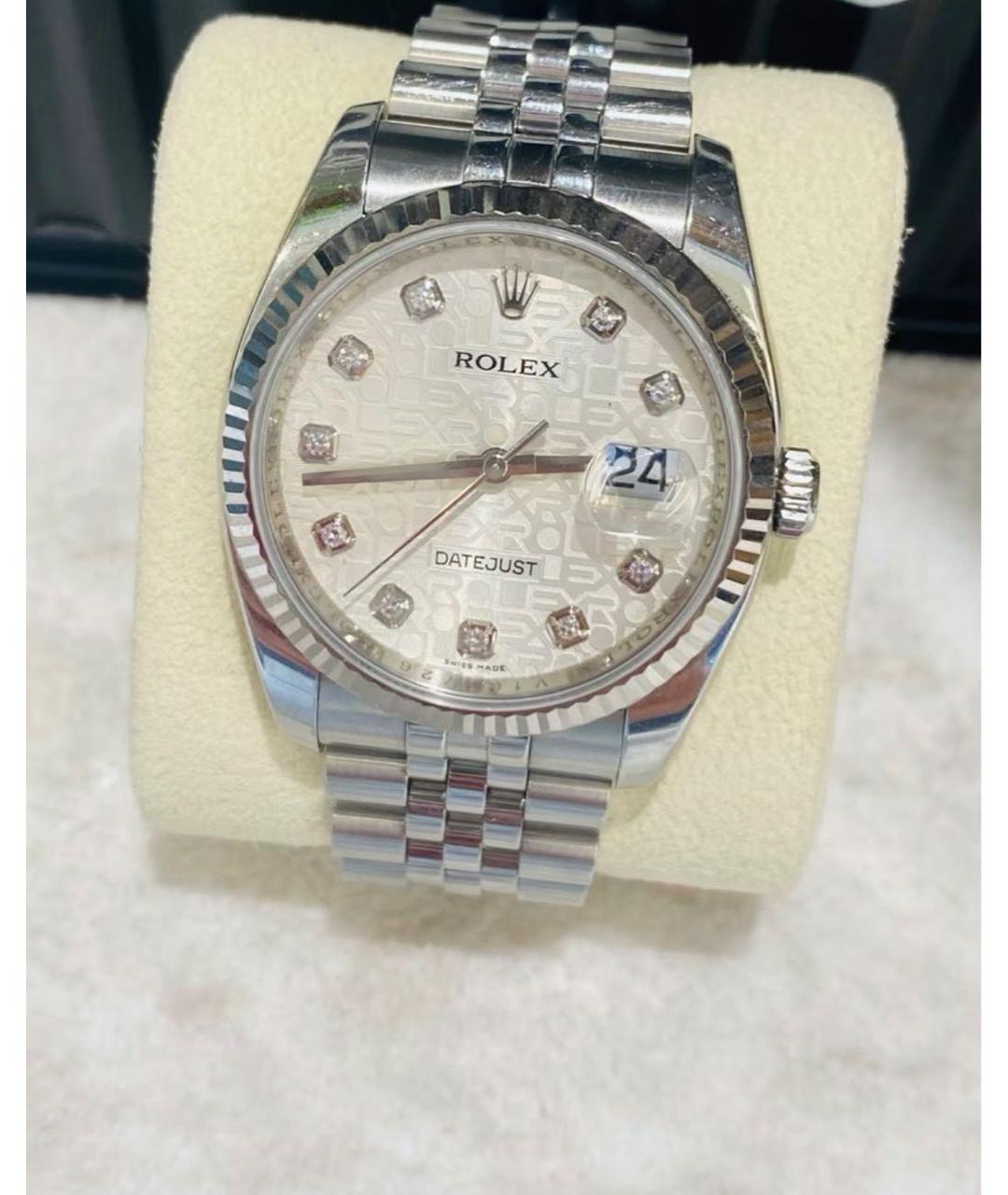 ROLEX Серебряные металлические часы, фото 3