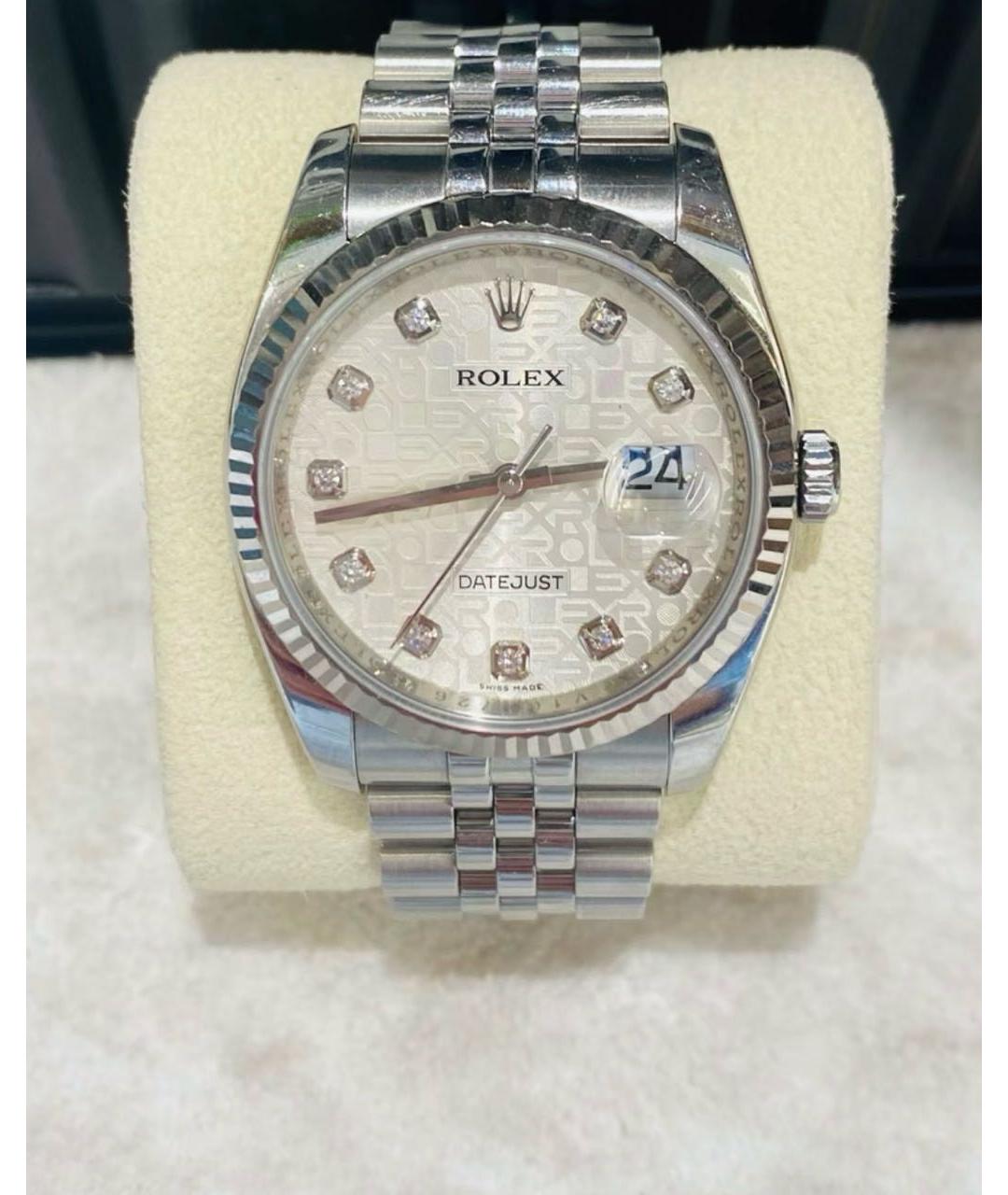 ROLEX Серебряные металлические часы, фото 2