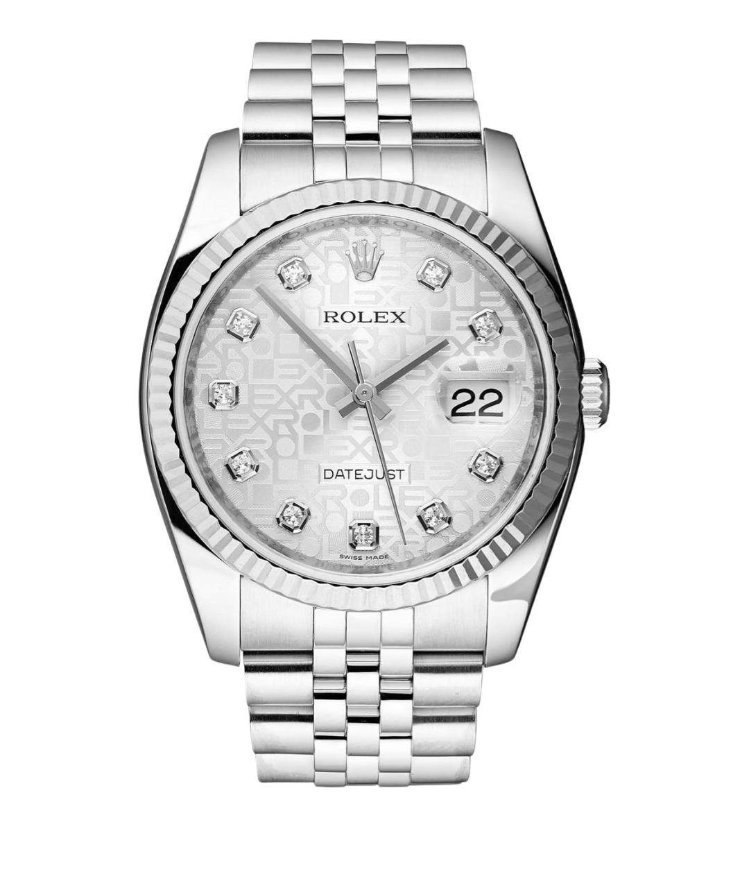 ROLEX Серебряные металлические часы, фото 1