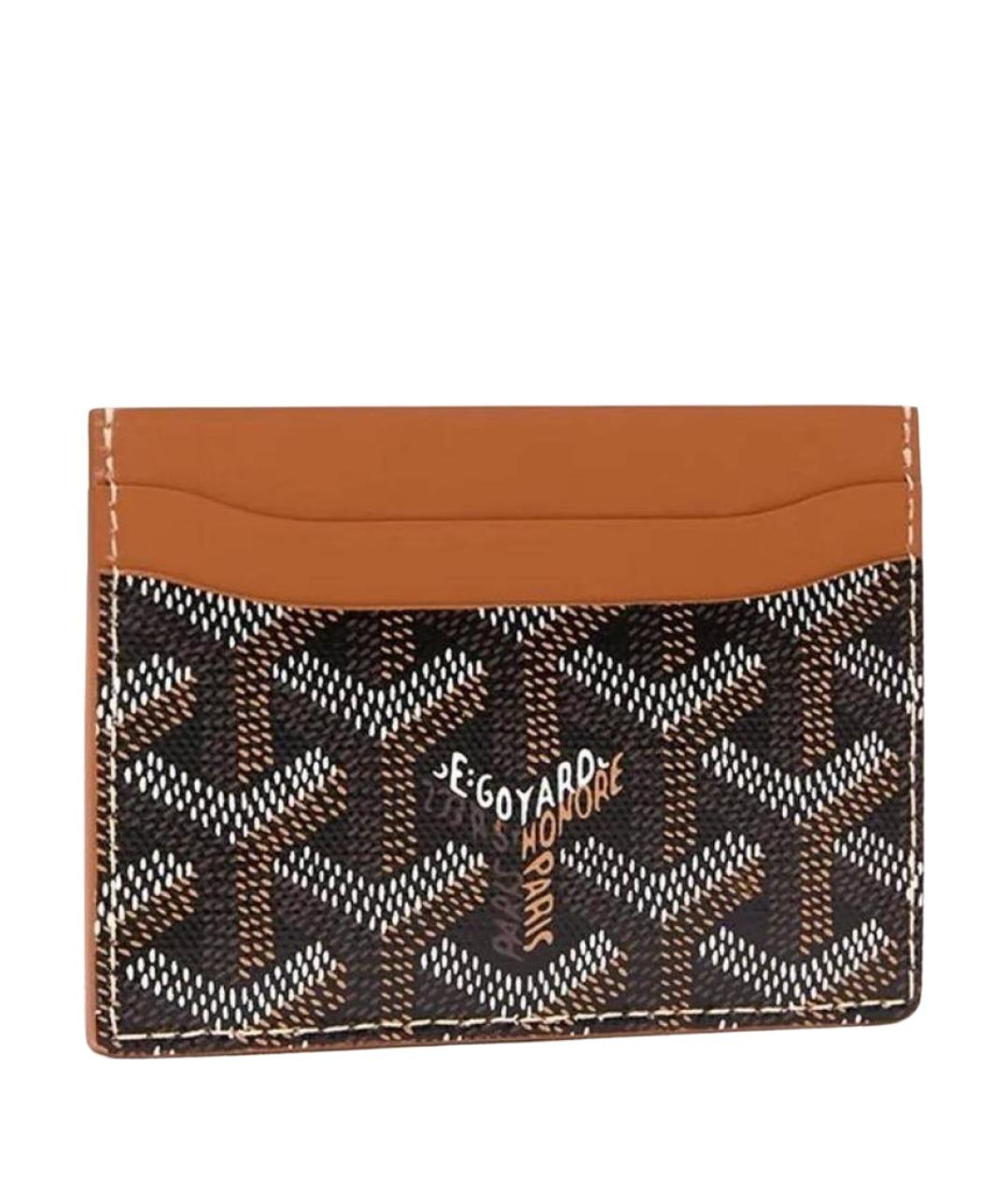 GOYARD Коричневый кожаный кардхолдер, фото 1