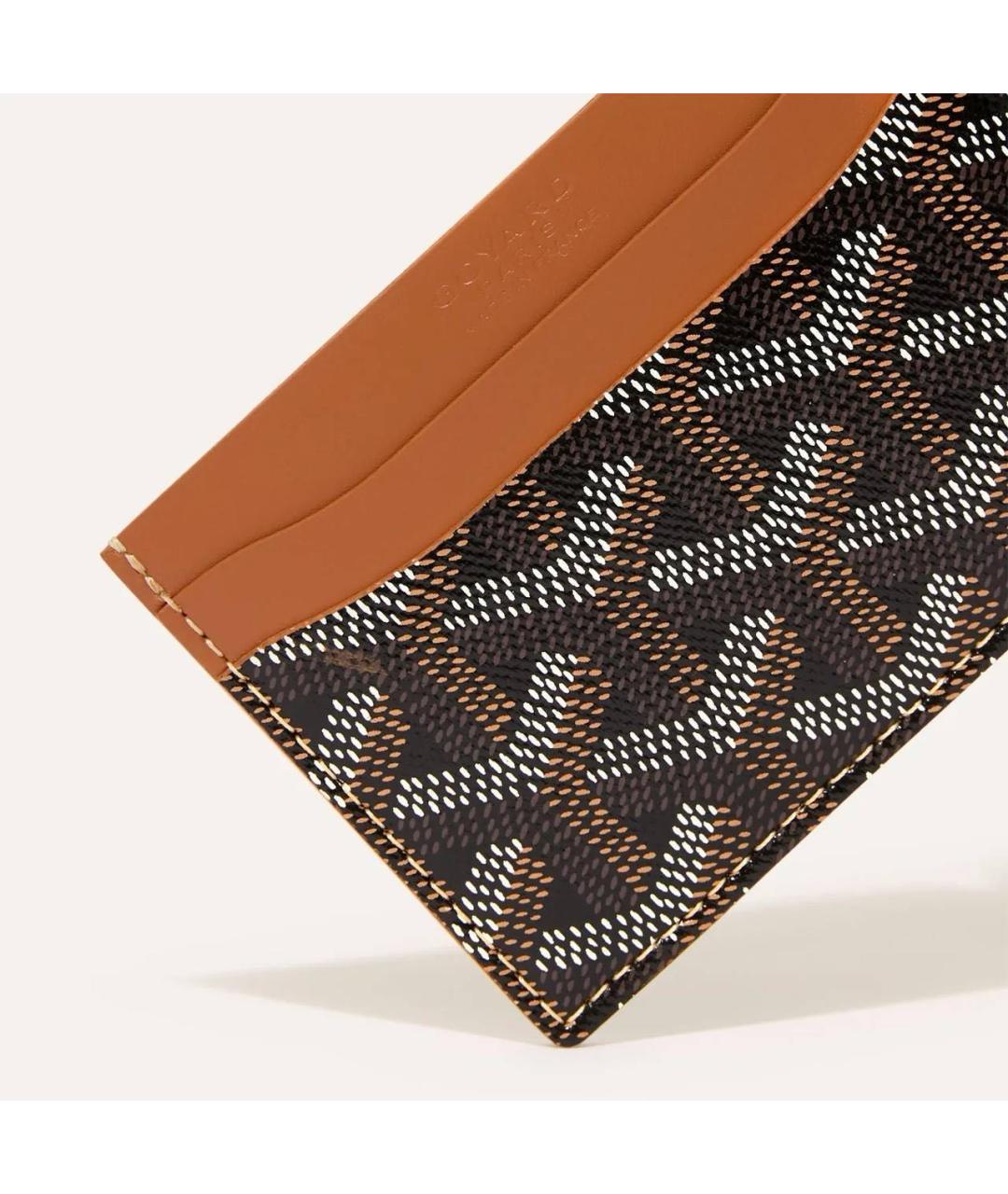 GOYARD Коричневый кожаный кардхолдер, фото 2