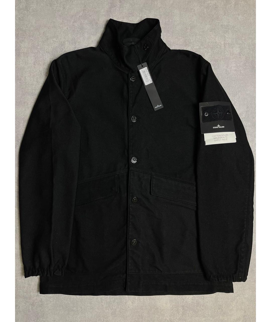 STONE ISLAND Черная полиамидовая куртка, фото 2