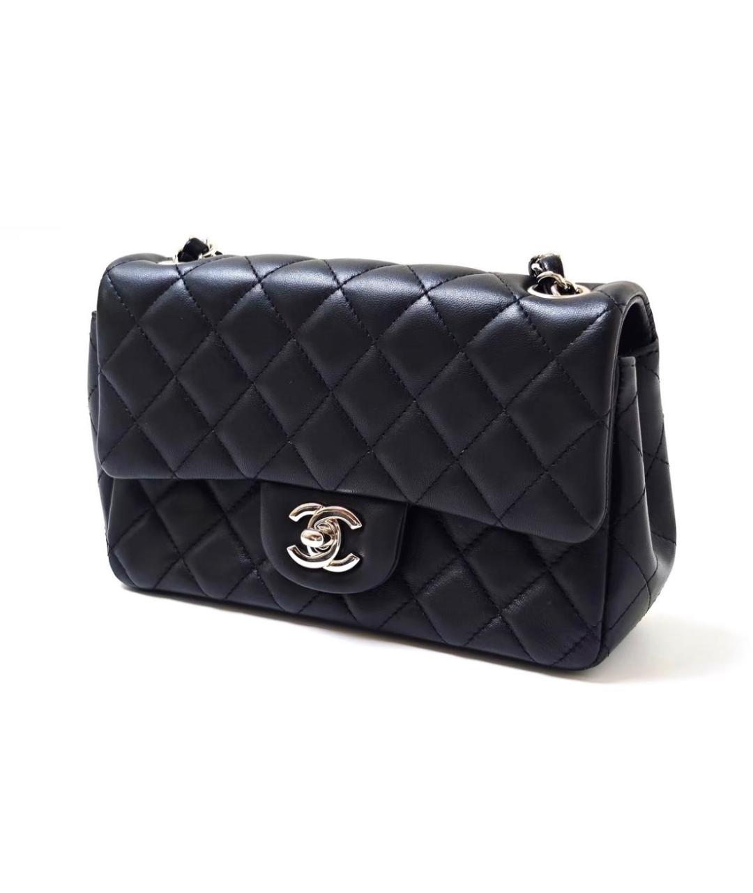 CHANEL Черная кожаная сумка через плечо, фото 3