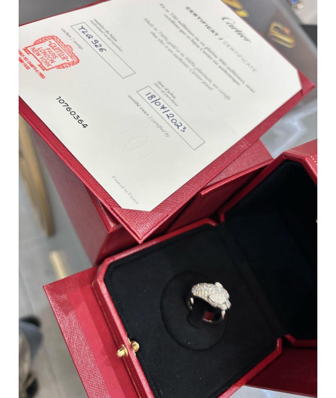 CARTIER Серебряное кольцо из белого золота, фото 4