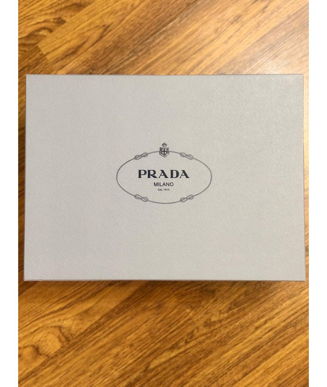 PRADA Бежевые замшевые мюли, фото 8