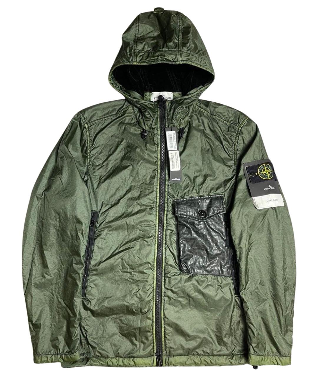 STONE ISLAND Зеленая полиамидовая куртка, фото 1