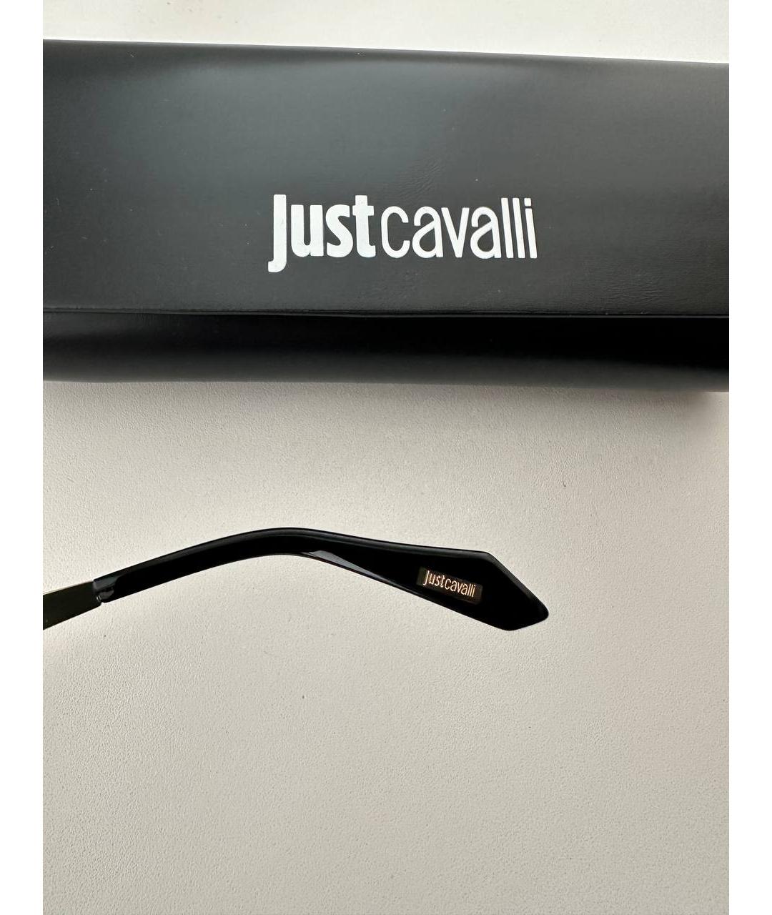 JUST CAVALLI Золотые металлические солнцезащитные очки, фото 8