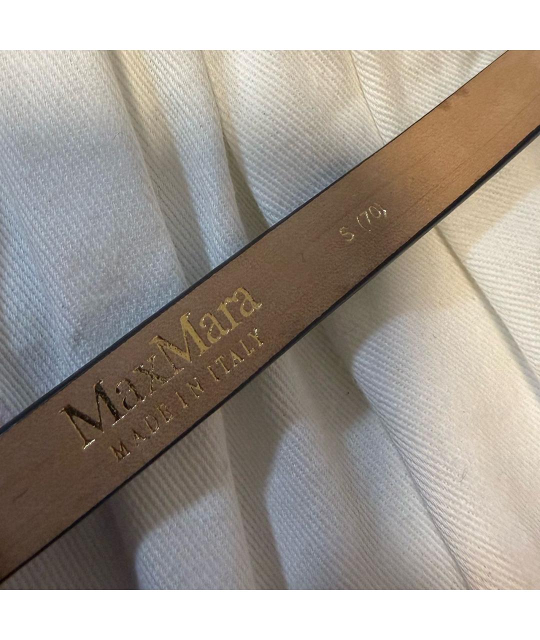 MAX MARA Черный кожаный ремень, фото 3
