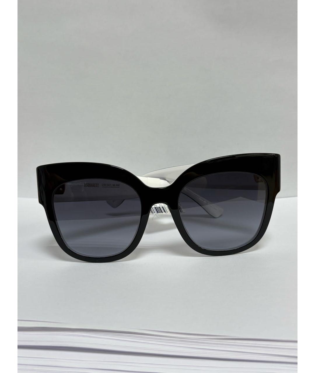 DSQUARED2 Черные пластиковые солнцезащитные очки, фото 6