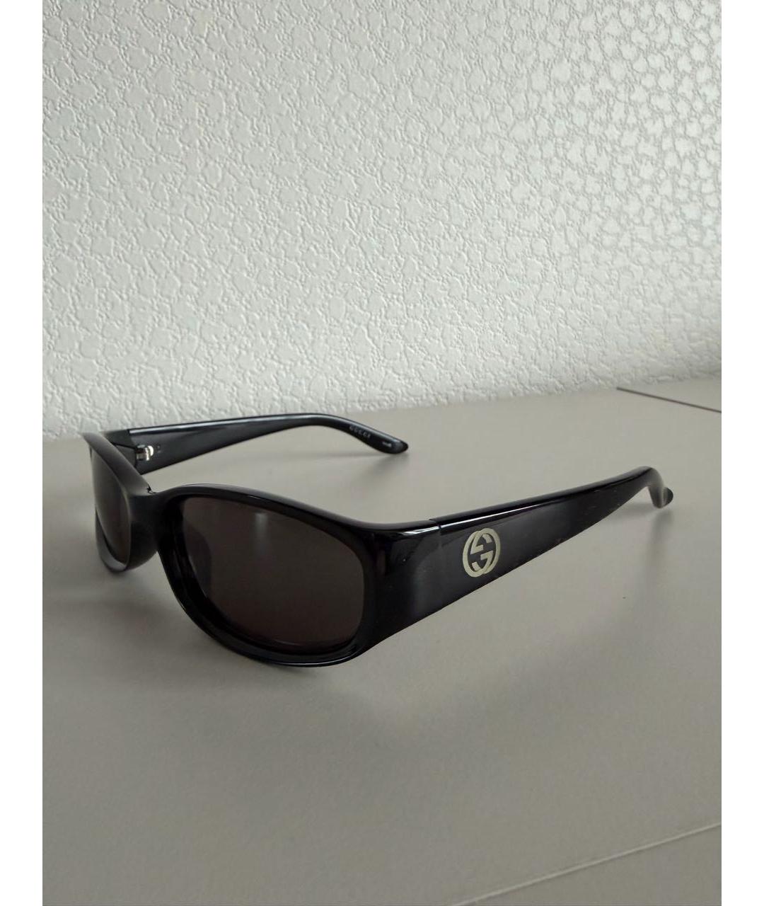 GUCCI Черные пластиковые солнцезащитные очки, фото 2