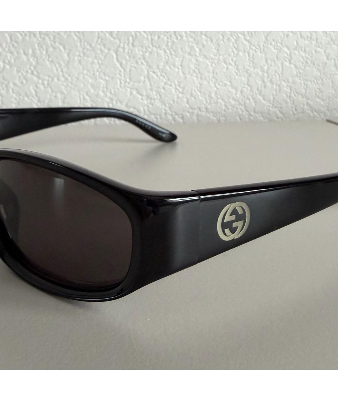 GUCCI Черные пластиковые солнцезащитные очки, фото 3