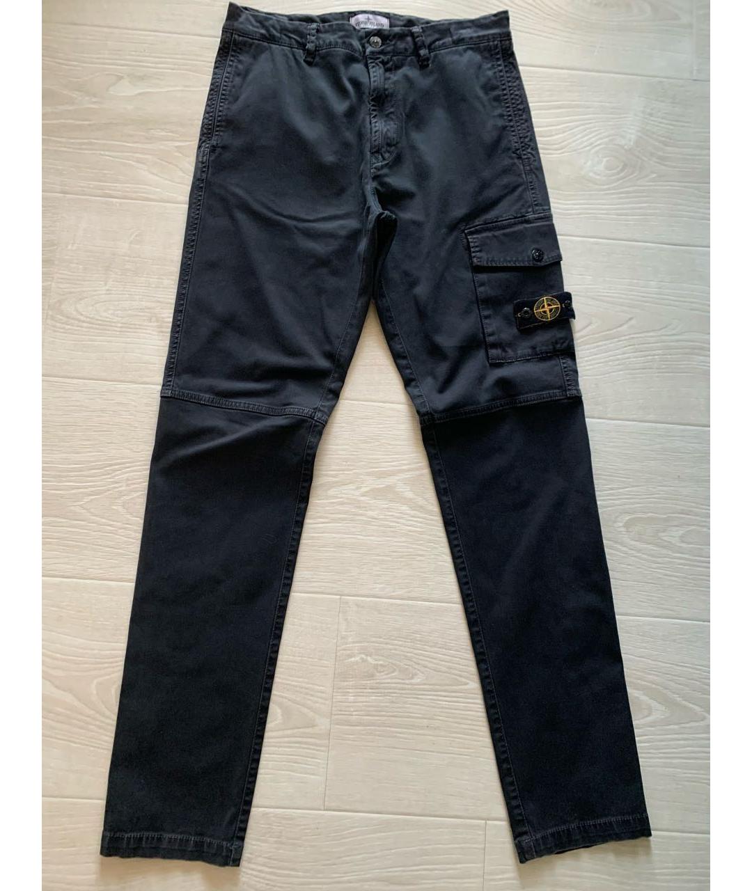 STONE ISLAND Серые хлопковые брюки и шорты, фото 6