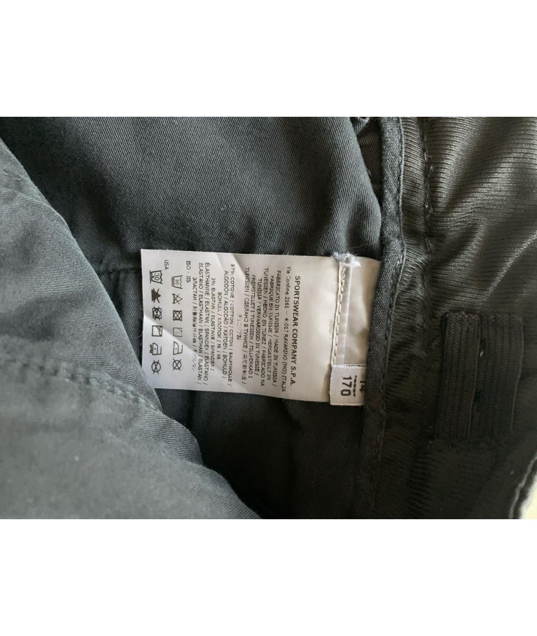 STONE ISLAND Серые хлопковые брюки и шорты, фото 5